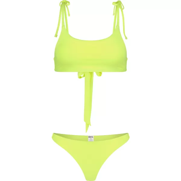  Női bikini alsó NORDBLANC GLITZ NBSSS8240 ÉLÉNK SÁRGA 