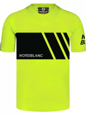 Funkcionális férfi kerékpáros póló NORDBLANC MUD NBSMF8083 ÉLÉNK SÁRGA