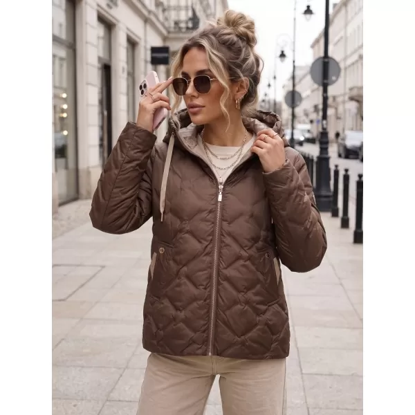  Női kabát DSTREET TY5883 BARNA 