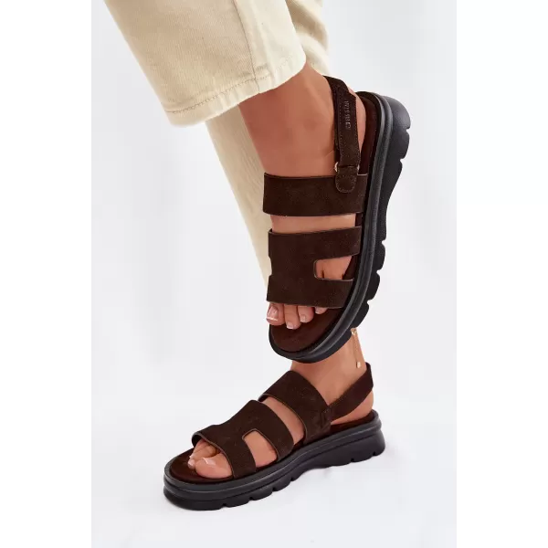 Női szandál BIG STAR SHOES TT274483 BARNA/BÉZS 
