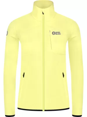 Női könnyű polár pulóver NORDBLANC MAPLE NBSFL8374 VILÁGOS SÁRGA