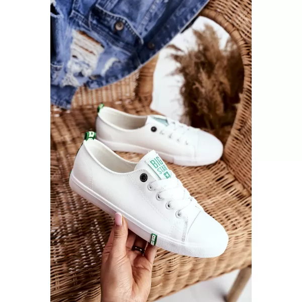  Női tornacipő BIG STAR SHOES GG274006 FEHÉR/ZÖLD 