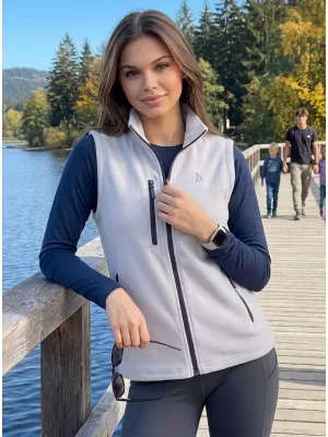 Női gyapjú mellény ALTISPORT ALW002525 VILÁGOSSZÜRKE