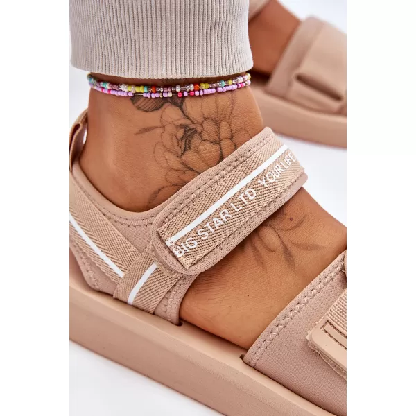  Női szandál BIG STAR SHOES LL274787 BÉZS 