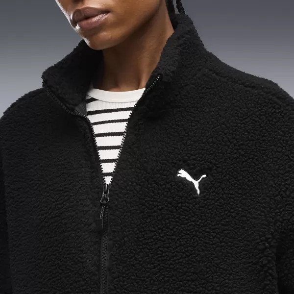  Női kabát PUMA RE:FIBRE SHERPA JACKET W 69456701 PUMA FEKETE 