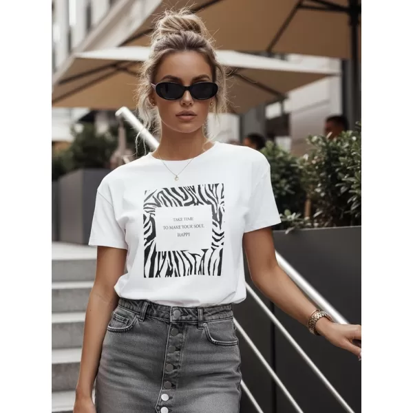  Női póló DSTREET RY2499 FEHÉR 