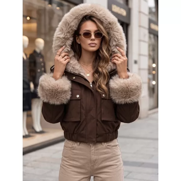  Női kabát DSTREET TY5836 BARNA 