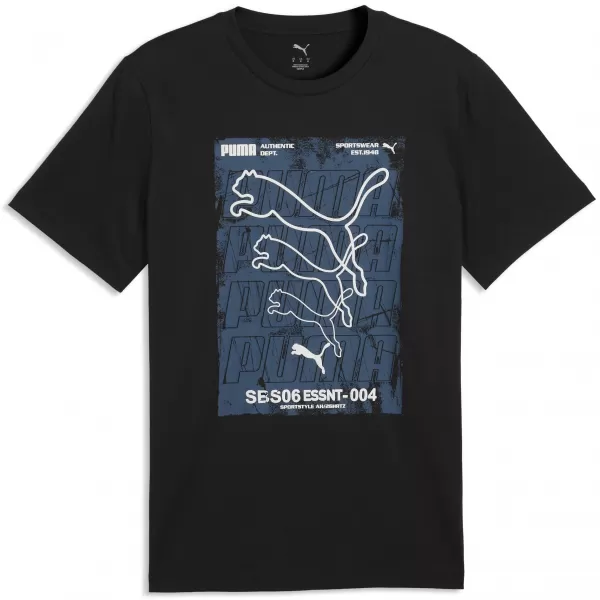  Férfi póló PUMA GRAPHICS BOX TEE 69436601 PUMA FEKETE 