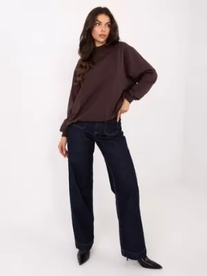 Női pulóver BASIC FEEL GOOD RV-BL-5185.70P SÖTÉTBARNA