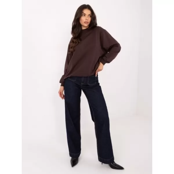  Női pulóver BASIC FEEL GOOD RV-BL-5185.70P SÖTÉTBARNA 
