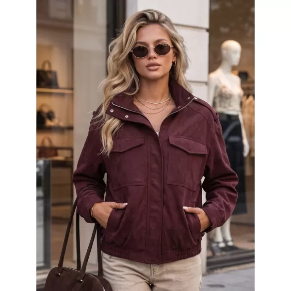  Női kabát DSTREET TY5915 BURGUNDIA 