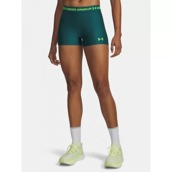  Női rövidnadrág UNDER ARMOUR HEATGEAR SHORTY 6010725-338 ZÖLD 