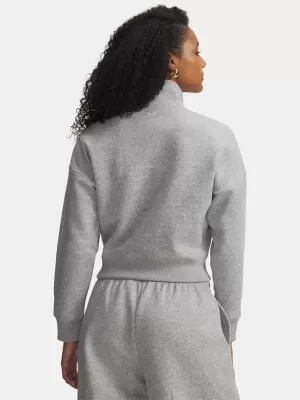 Női pulóver UNDER ARMOUR RIVAL FLEECE SCRIPT HZ 6012292-011 SZÜRKE