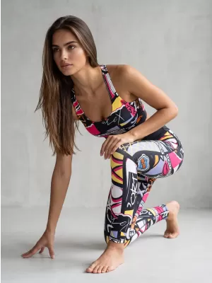 Női prémium hosszú funkcionális leggings (új méretek) ALTISPORT VOJ/ALW041LEG05 FEKETE