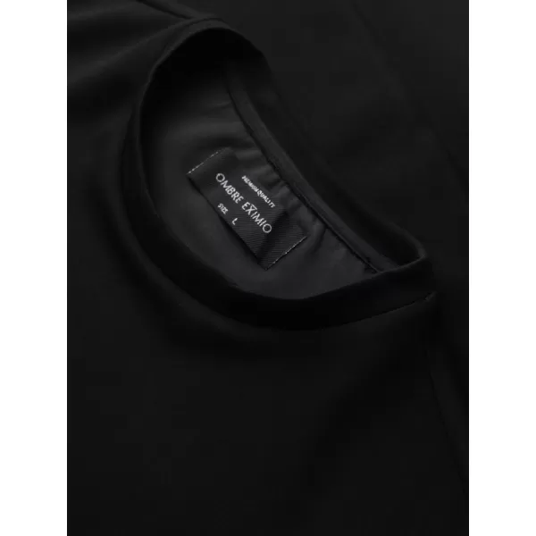  Férfi pulóver OMBRE OM-SSNZ-0274 FEKETE 