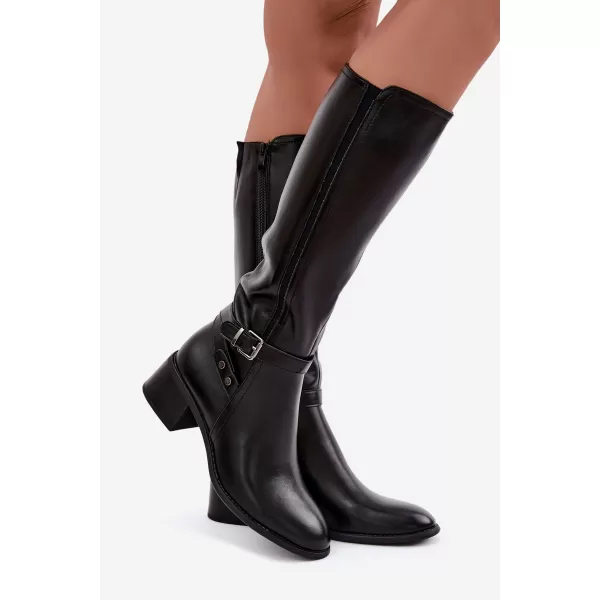  Női csizma SERGIO LEONE KZ-07 FEKETE 
