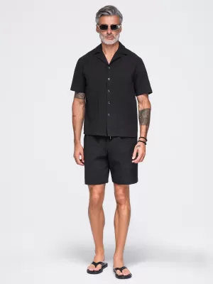Férfi rövidnadrág OMBRE OM-SRCS-0209 FEKETE