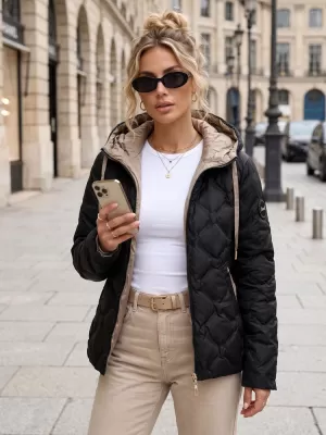 Női kabát DSTREET TY5886 FEKETE