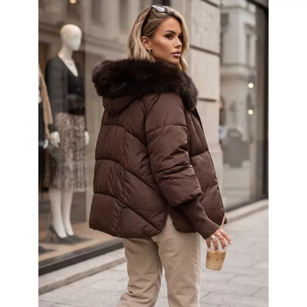 Női kabát DSTREET TY5991 BARNA 