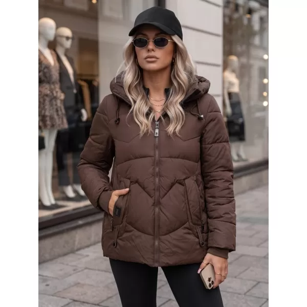  Női kabát DSTREET TY5752 BARNA 