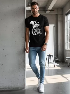 Férfi póló DSTREET NX049R FEKETE