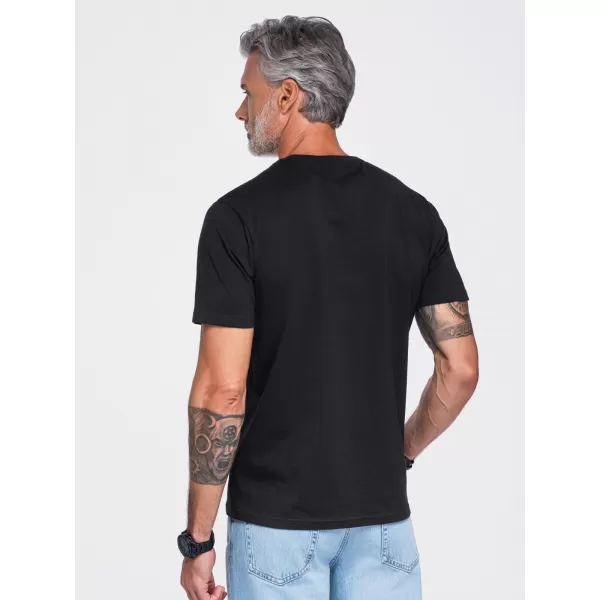  Férfi póló OMBRE OM-TSPT-0299 FEKETE 