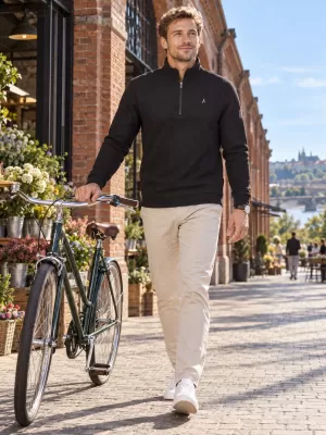Férfi pulóver ALTISPORT IKEY FEKETE