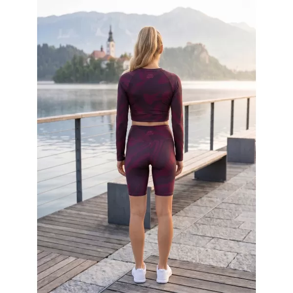  Női prémium térdig érő leggings (új méretek) ALTISPORT VOJ/ALW072LEG06 BORVÖRÖS 