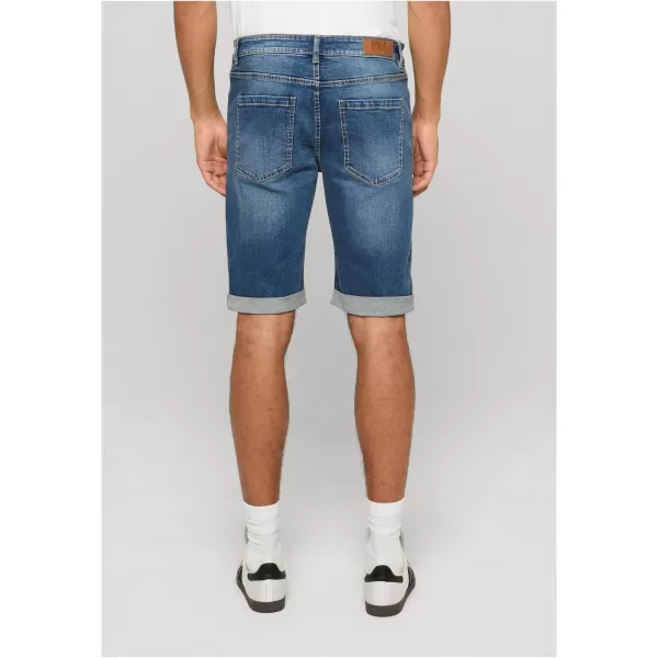  Férfi rövidnadrág URBAN CLASSICS TB8457 KÖZÉP MÉLYKÉK MOSOTT 