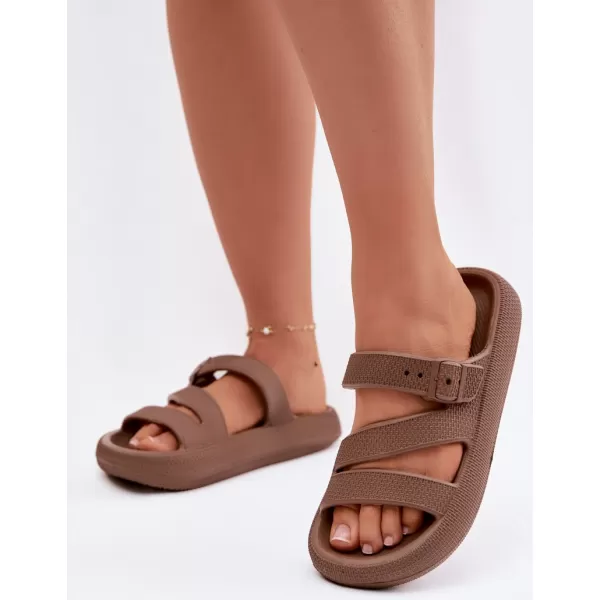  Női papucs BIG STAR SHOES 42155-19 BARNA/BÉZS 