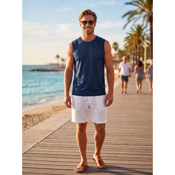  Férfi sport tank felső MALFINI BREEZE 820 SÖTÉTKÉK 