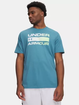 Férfi póló UNDER ARMOUR TEAM ISSUE WORDMARK SS 1329582-466 KÉK