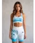 Női prémium térdig érő leggings (új méretek) ALTISPORT VOJ/ALW083LEG06 FEHÉR KÉK