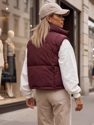 Női mellény DSTREET TY5971 BURGUNDIA