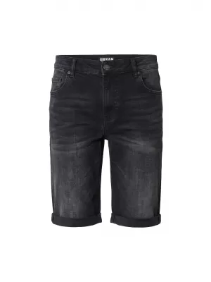 Férfi rövidnadrág URBAN CLASSICS TB8457 FEKETÉRE MOSVA