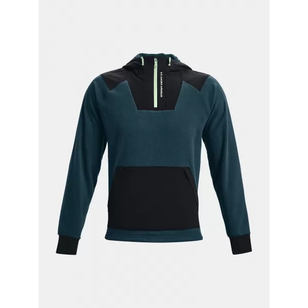  Férfi pulóver UNDER ARMOUR UA RUSH FLEECE HOODIE 1366177-413 KÉK 