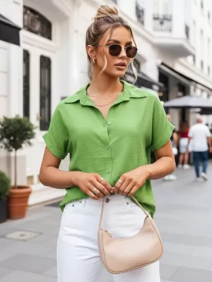 Női ing DSTREET DY0290 ZÖLD
