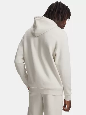 Férfi pulóver UNDER ARMOUR ICON FLEECE HOODIE 1373880-110 FEHÉR