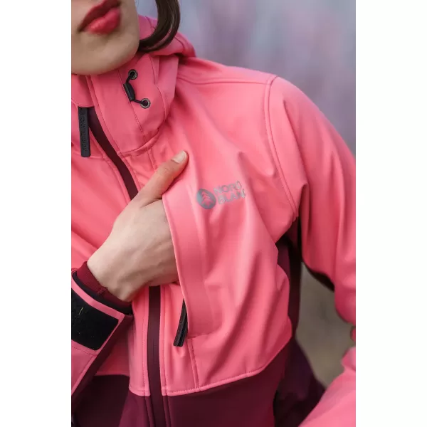  Női softshell kabát NORDBLANC BLINK NBSSL8320 RÓZSASZÍN 