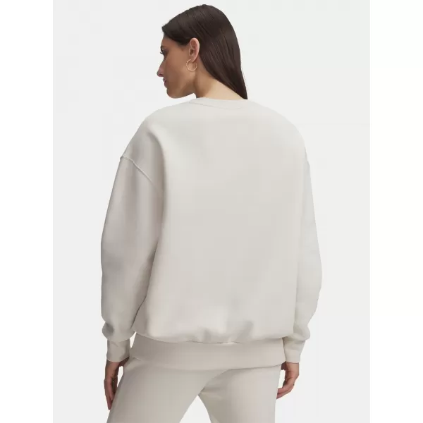 Női pulóver UNDER ARMOUR ICON FLEECE OS CREW 1379475-110 FEHÉR 