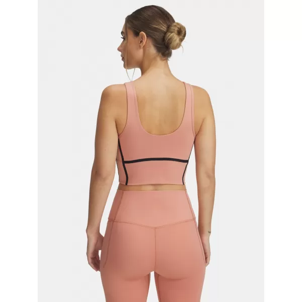 Női felső UNDER ARMOUR MERIDIAN PIPED CROP TANK 6003529-696 RÓZSASZÍN 