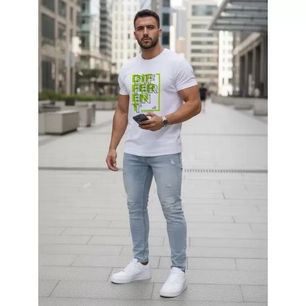  Férfi póló DSTREET NX5008R FEHÉR 