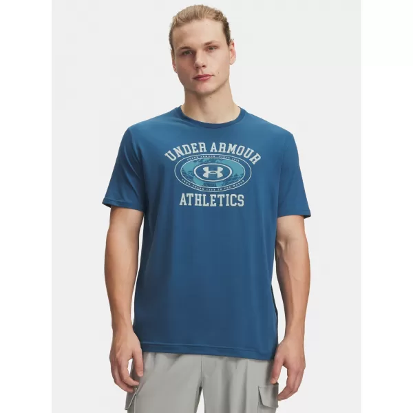  Férfi póló UNDER ARMOUR M 60/40S ARMOR GLOBE SS 6009261-498 KÉK 