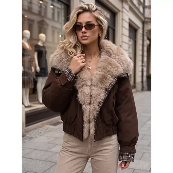  Női kabát DSTREET TY5839 BARNA 