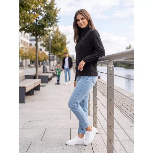  Női polár pulóver ALTISPORT ALW002852 FEKETE ÉS ARANY 