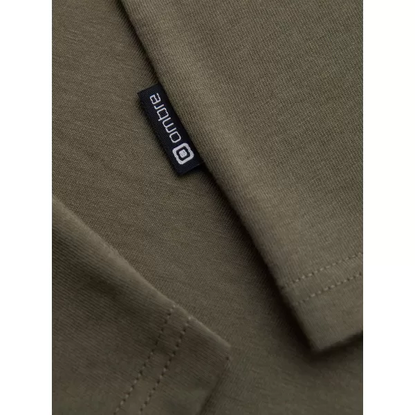  Férfi póló OMBRE OM-LSBL-0143 SÖTÉT OLAJBOGYÓ 