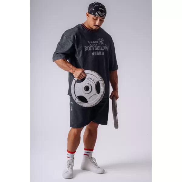  Férfi pólók NEBBIA OLYMPIA HEAVYWEIGHT COTTON 941 FEKETE 