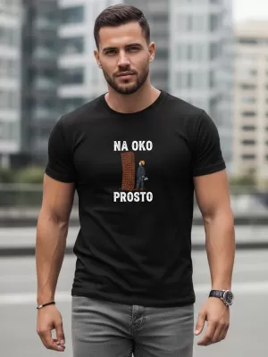 Férfi póló DSTREET NX0107R-BK FEKETE