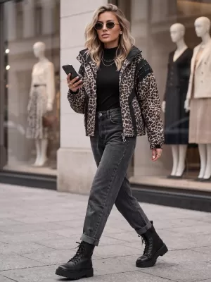 Női kabát DSTREET TY6041 BARNA