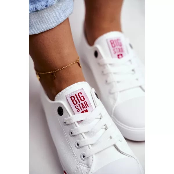  Női tornacipő BIG STAR SHOES GG274005 FEHÉR/PIROS 